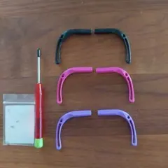 トマトグラッシーズ　メガネセル　黒　ピンク　紫　ドライバー付き