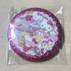 サンリオ　キラキラBIG缶バッジ　ハローキティ