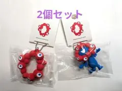 新品　大阪関西万博 ミャクミャク PVC ボールチェーンキーホルダー　2個セット