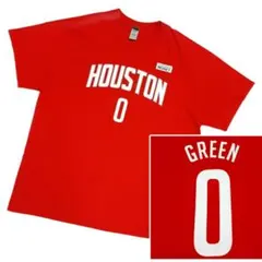 ギルダン NBA ロケッツ ジェイレングリーン バスケ 赤 Tシャツ 古着 XL