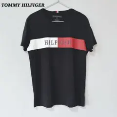 良品✨ TOMMY トミーヒルフィガー Tシャツ　ロゴプリント　ブラック　半袖