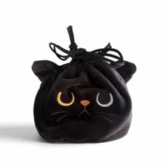 【新品】カルディ ねこちゃん巾着 お菓子付き　クロネコ