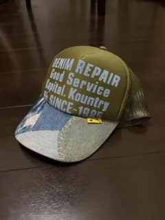 【未使用】Kapital KOUNTRY Boro デニムパッチワーク キャップ メルカリ