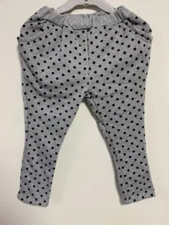 ドット柄パンツ 110サイズ　裏起毛