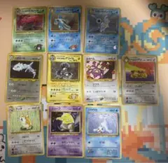 旧裏】ポケカまとめ売り 11枚セット（ギャラドス/カビゴン/メタモン等