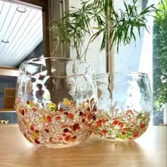 琉球ガラス工房 海風】 そば猪口 箸置き2個セット - メルカリ