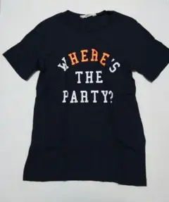 H&M WHERE'S THE PARTY? Tシャツ ネイビー 170のサムネイル