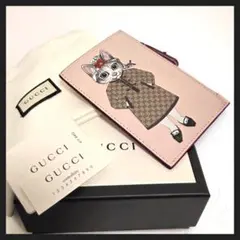 日本限定 GUCCI ヒグチユウコ 猫 キーケース フラグメント ピンク