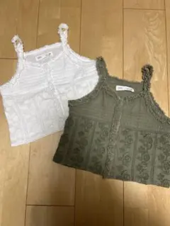 zara レースキャミソール　ビスチェ　2枚セット