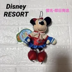 新品　ディズニーリゾート　クリスマスフェスティバル　ミニー　ぬいぐるみバッジ即日