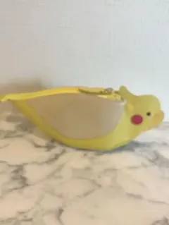キタムラ　インコ　ポーチ ペンケース　イエロー