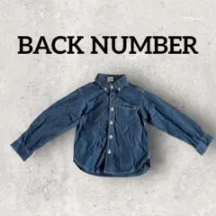 BACK NUMBER KIDS デニムシャツ 長袖シャツ (110) ブルー系