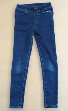 GU デニムブルー スキニーパンツ 130cm