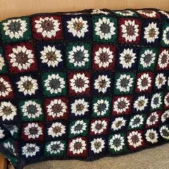 即購入可。ハンドメイド☆モチーフ編み☆ブランケット