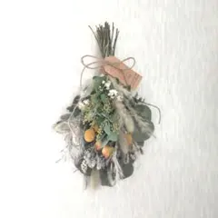 ⑯【ドライフラワー】フラワーブーケ、スワッグ、ミニ薔薇、ミモザの蕾など