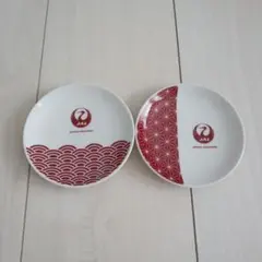 JAL 豆皿 2枚セット 小皿 陶磁器 日本航空 美品のサムネイル