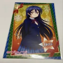 ラブライブ！ お台場 THEキャラカフェ ブロマイド 園田海未 クリスマス