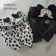 ベビードール ロンパース もこもこ ディズニー 101匹わんちゃん ミッキー