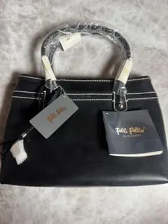 Folli Follie フォリフォリ　牛革　ブラック　ハンドバッグのサムネイル