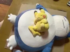 【新品未使用】ぬいぐるみ Pokémon Sleep おやすみカビゴンピカチュウ