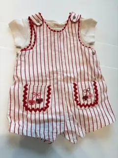 【美品】NEXTbaby オーバーオールセット 0-3ヶ月