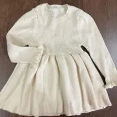 petit main ニットワンピース　S 80-90サイズ