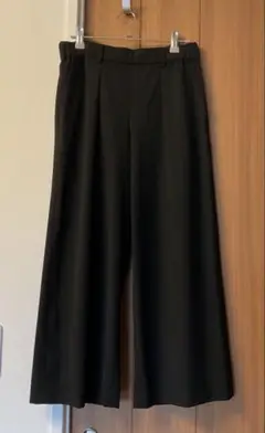 自由区　ワイドパンツ　ブラック