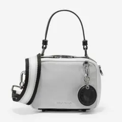 COLEHAAN ショルダー　ホワイト　ブラック ナイロンミニボストンバッグ