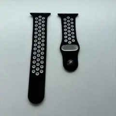 Apple Watch スポーツバンド シリコン製 黒×白