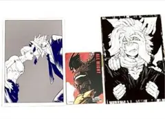 ヒロアカ　原画展　缶入りポストカード2枚　マグネットカードステッカー1枚