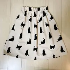 【新品】ARROW 猫柄 フレアスカート フリーサイズのサムネイル