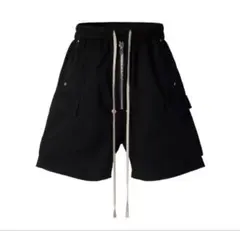 リックオウエンス風黒のジッパー付きカジュアルショートパンツ - メルカリ