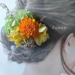 成人式　卒業式　七五三　ウエディング　自然素材の髪飾り　no.6