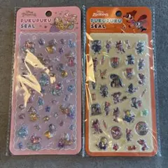 【正規品】ディズニー ぷくぷくシール 2枚セット