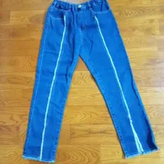 センター　フリンジライン　デニムパンツ◆GU　UNIQLO　ANAP　ジェニー