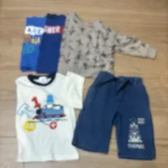 男の子　きかんしゃトーマス おさるのジョージ トップス まとめ売り 95 4点のサムネイル