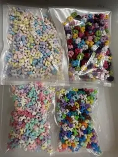 カラフルアクリルビーズセット