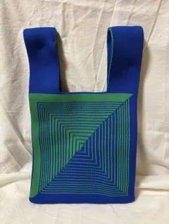 可愛い✨マルシェバッグ　ニットバッグ