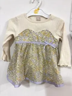 petit main 花柄 チュニック 長袖 90cm