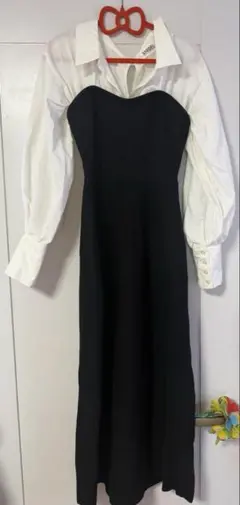 スナイデル シャツドッキング ニットワンピース