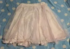 アクシーズファム　チュールスカート　ピンクと花柄