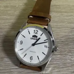 ORIENT バンビーノ 自動巻き時計 ブラウンレザーベルト - メルカリ