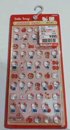 ボンボンドロップシール　ミニ　ハローキティ　レッド
