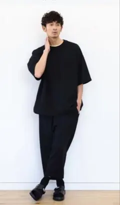 B:MING by BEAMS ダブルフェイス 梨地 Tシャツ XL ブラックのサムネイル
