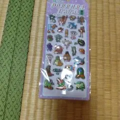 暗闇で光る!!ぷっくりジュエル AI MONSTRE3D 蓄光ステッカー
