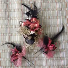 和風　着物　髪飾り
