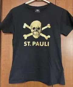 ST. PAULI スカルロゴ Tシャツ ブラック Lサイズ