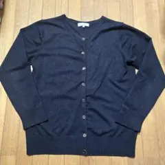 CLOSSHI クルーネック カーディガン ブラック 黒 L