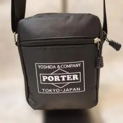 PORTER ロゴ ショルダーバッグ ブラック 吉田カバン　斜め掛け　黒