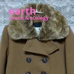 earth music＆ecology ショートコート ファー付き キャメル S